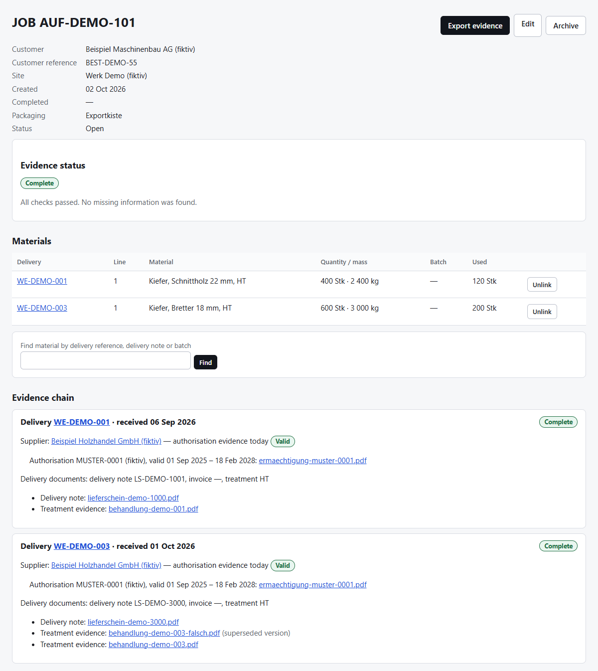 Link to a job